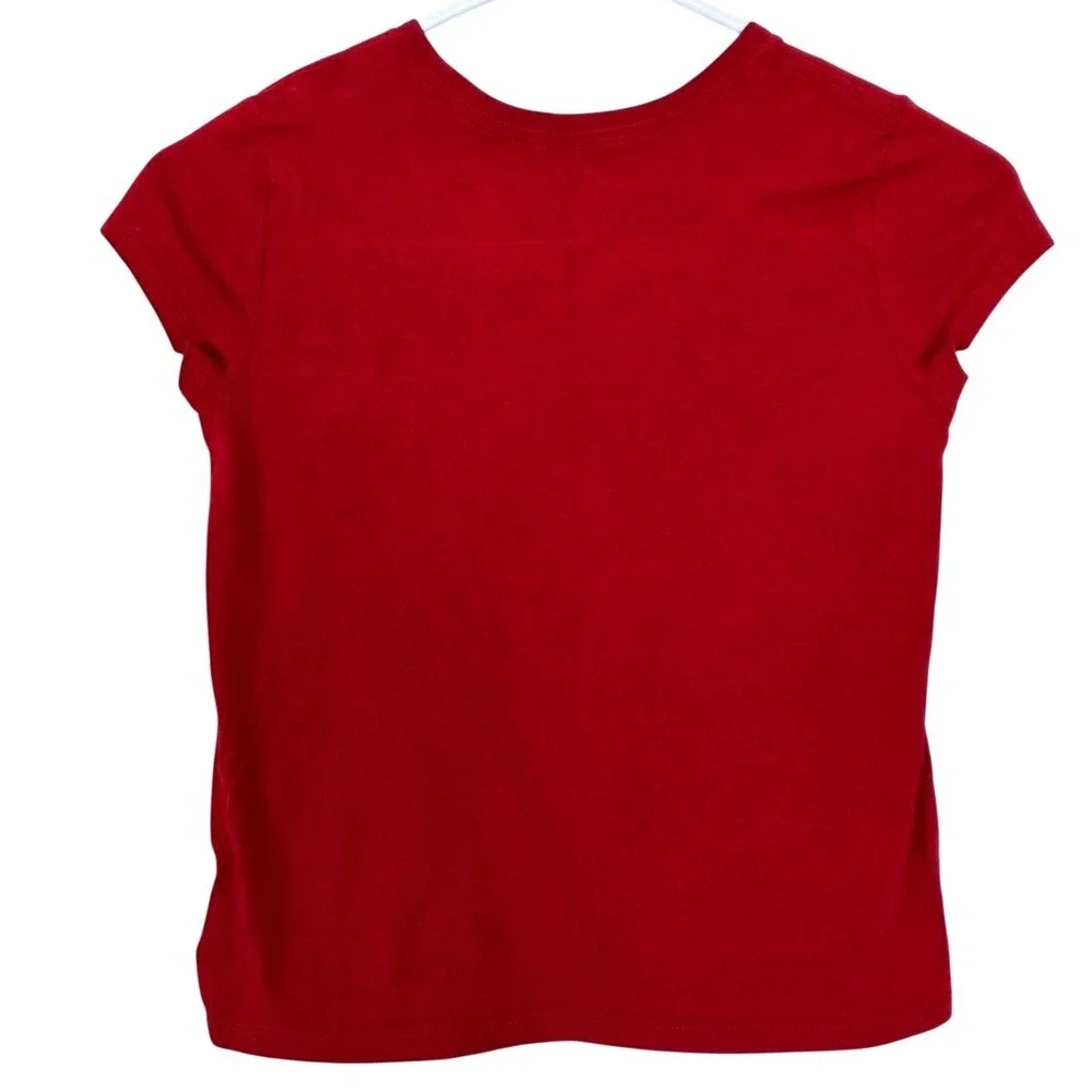 Polo Ralph Lauren‎ Kids Red Polo Bear Graphic Cotton T-Shirt Size M 8-10